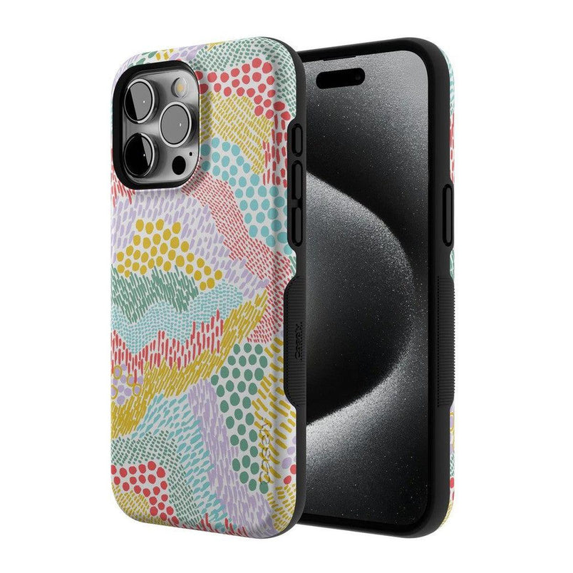 Color Me Happy | Pattern Colorblock Case iPhone Case get.casely 