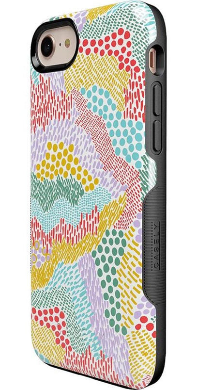 Color Me Happy | Pattern Colorblock Case iPhone Case get.casely
