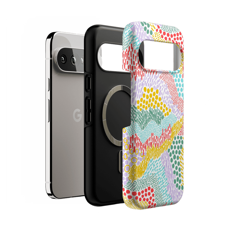 Color Me Happy | Pattern Colorblock Case iPhone Case get.casely 