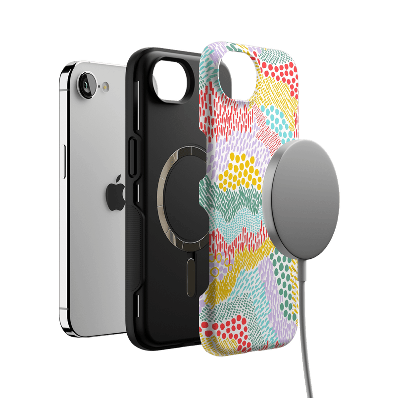 Color Me Happy | Pattern Colorblock Case iPhone Case get.casely 