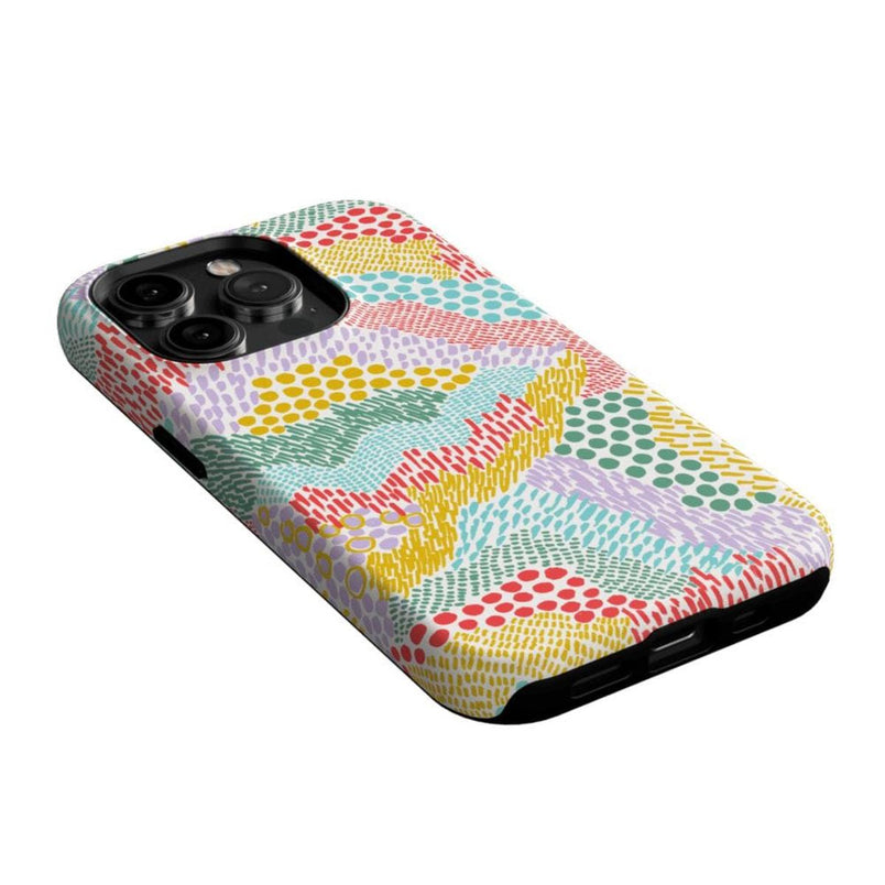 Color Me Happy | Pattern Colorblock Case iPhone Case get.casely 