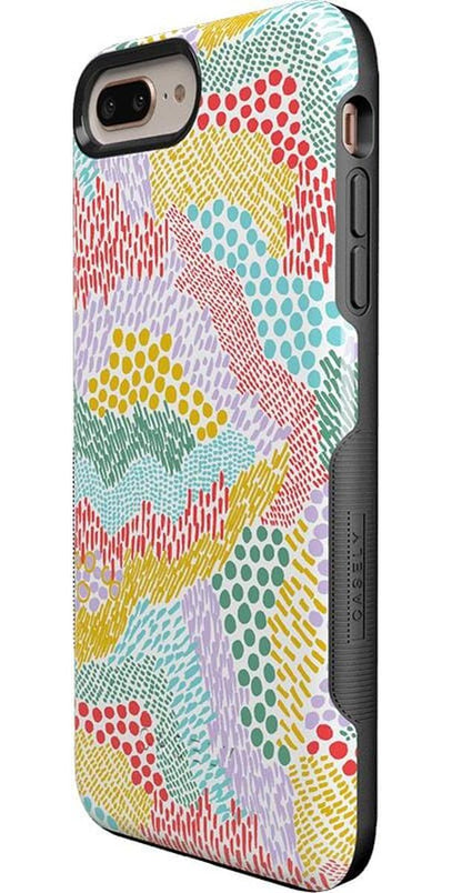 Color Me Happy | Pattern Colorblock Case iPhone Case get.casely