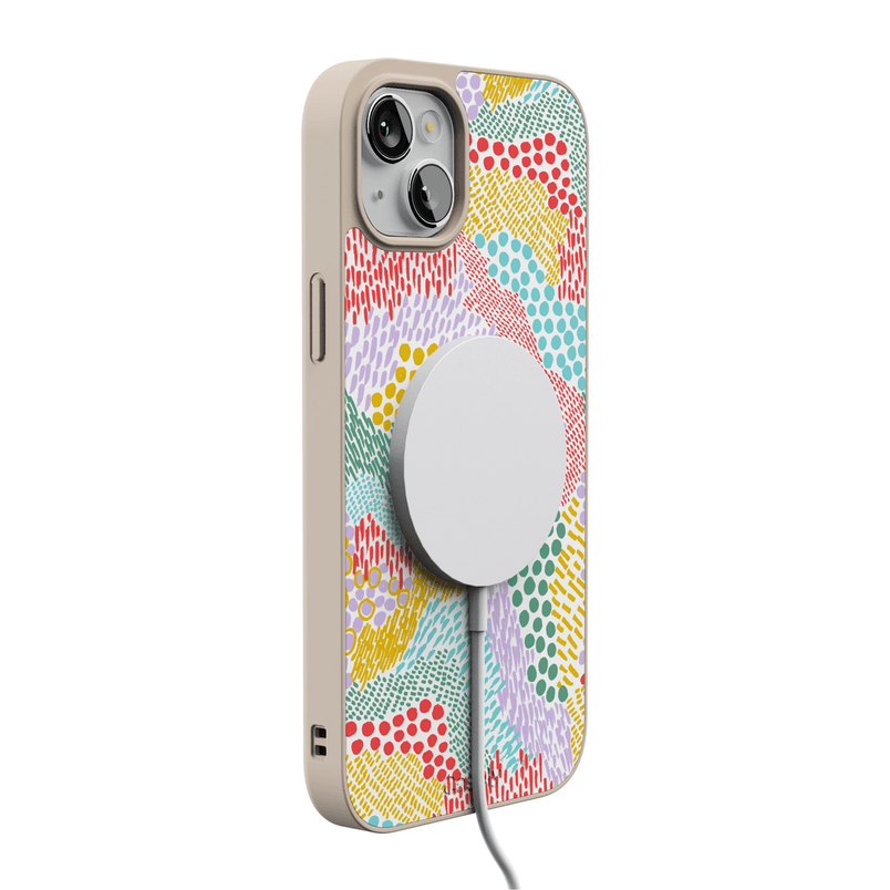 Color Me Happy | Pattern Colorblock Case iPhone Case get.casely 