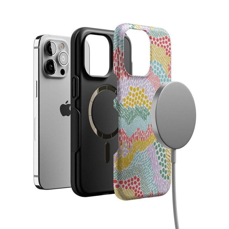 Color Me Happy | Pattern Colorblock Case iPhone Case get.casely 