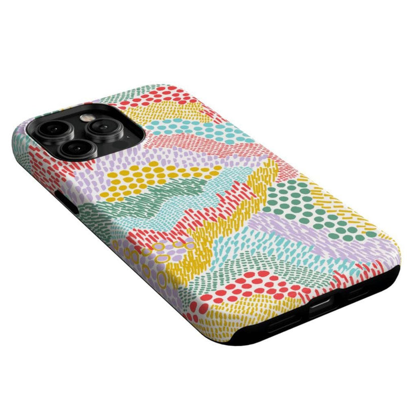 Color Me Happy | Pattern Colorblock Case iPhone Case get.casely 