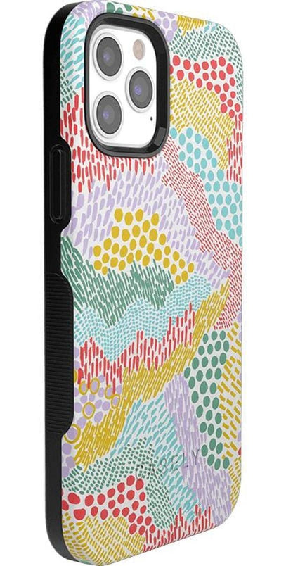 Color Me Happy | Pattern Colorblock Case iPhone Case get.casely