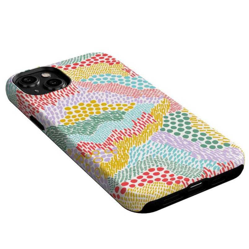 Color Me Happy | Pattern Colorblock Case iPhone Case get.casely 