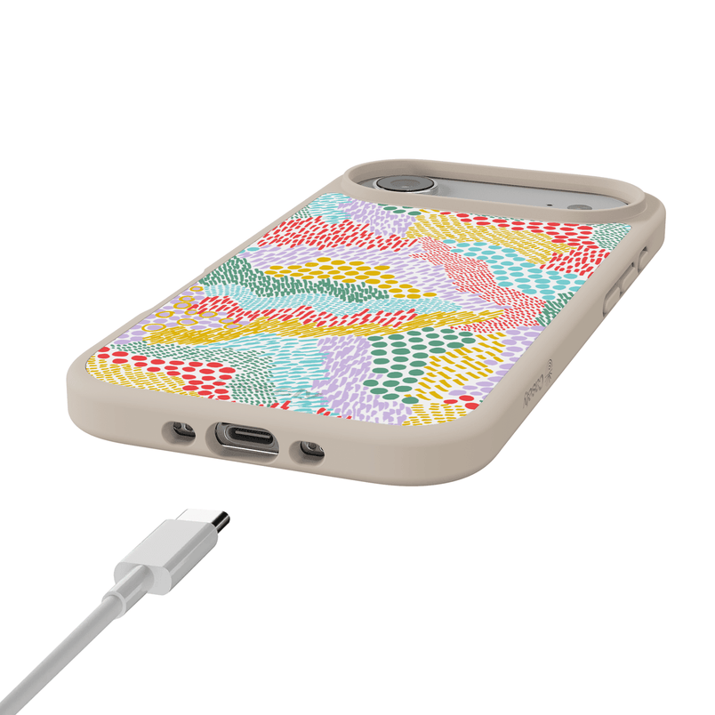 Color Me Happy | Pattern Colorblock Case iPhone Case get.casely 