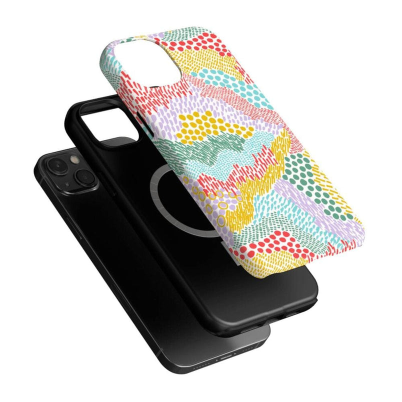 Color Me Happy | Pattern Colorblock Case iPhone Case get.casely 