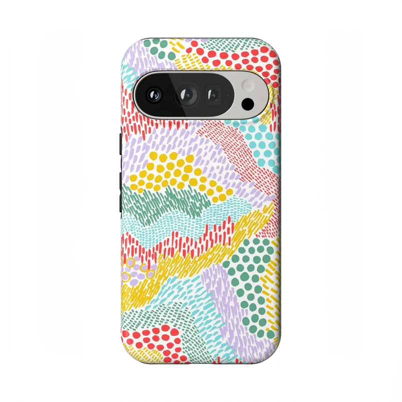 Color Me Happy | Pattern Colorblock Case iPhone Case get.casely 