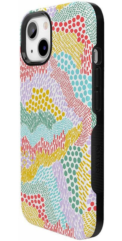 Color Me Happy | Pattern Colorblock Case iPhone Case get.casely