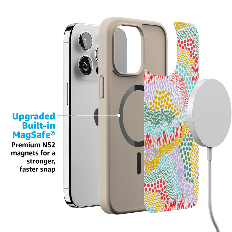 Color Me Happy | Pattern Colorblock Case iPhone Case get.casely 