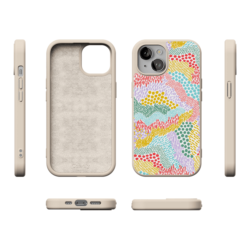 Color Me Happy | Pattern Colorblock Case iPhone Case get.casely 
