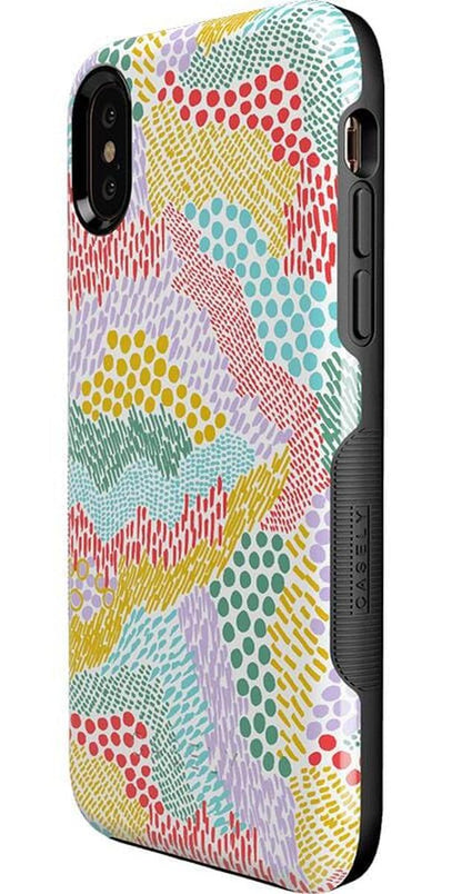 Color Me Happy | Pattern Colorblock Case iPhone Case get.casely