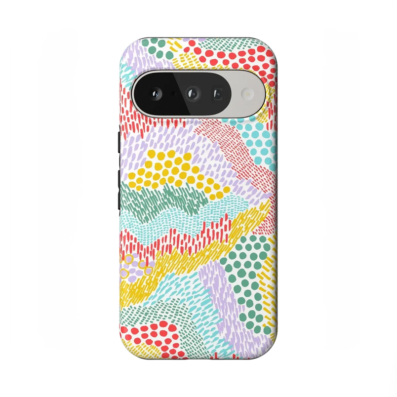 Color Me Happy | Pattern Colorblock Case iPhone Case get.casely 