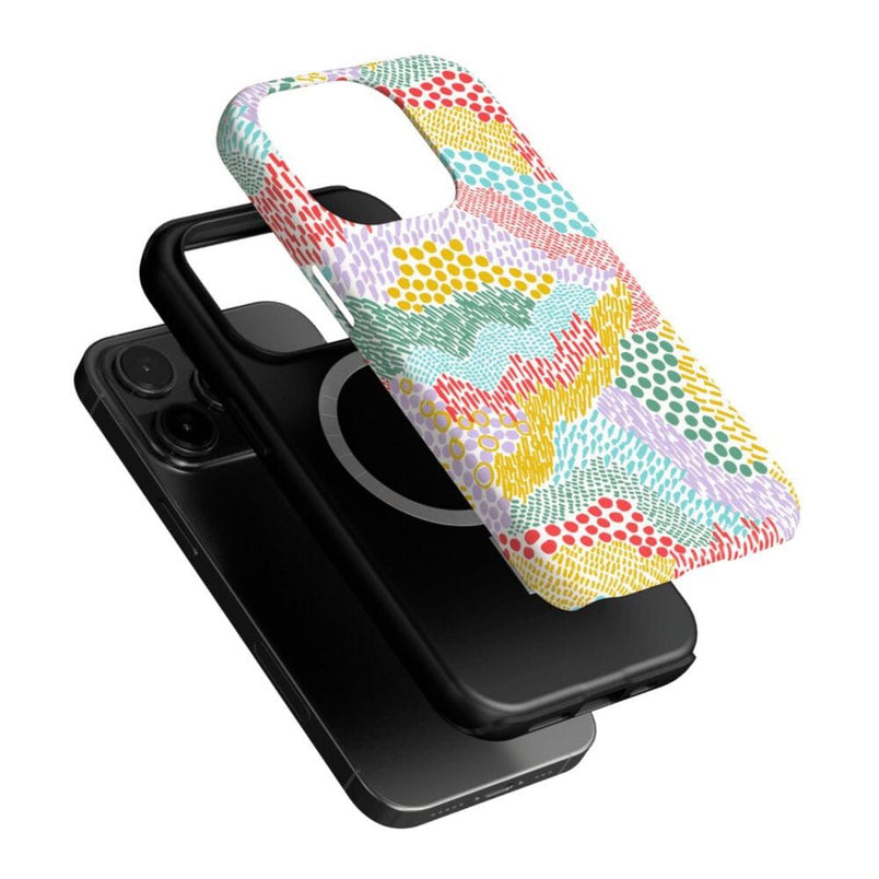 Color Me Happy | Pattern Colorblock Case iPhone Case get.casely 