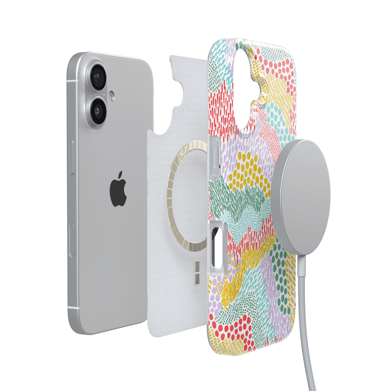 Color Me Happy | Pattern Colorblock Case iPhone Case get.casely 