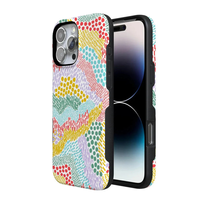 Color Me Happy | Pattern Colorblock Case iPhone Case get.casely 
