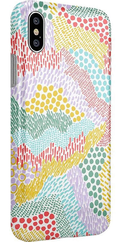 Color Me Happy | Pattern Colorblock Case iPhone Case get.casely