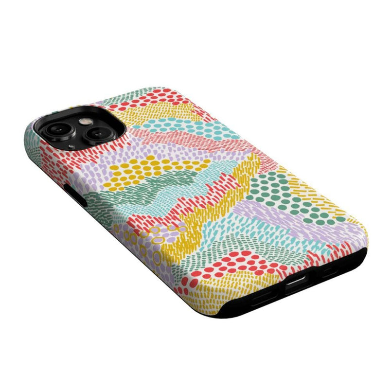 Color Me Happy | Pattern Colorblock Case iPhone Case get.casely 