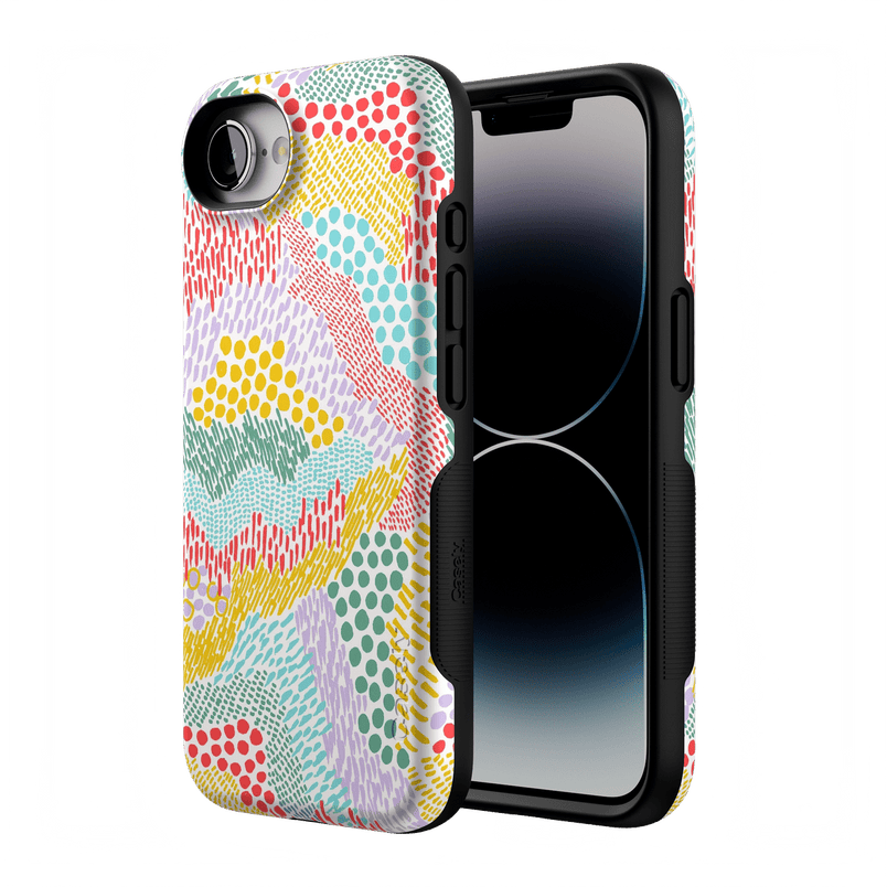 Color Me Happy | Pattern Colorblock Case iPhone Case get.casely 