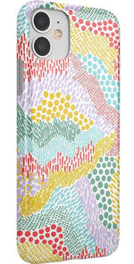 Color Me Happy | Pattern Colorblock Case iPhone Case get.casely