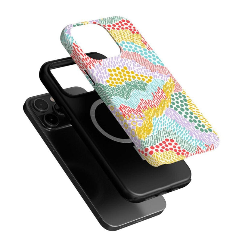Color Me Happy | Pattern Colorblock Case iPhone Case get.casely 