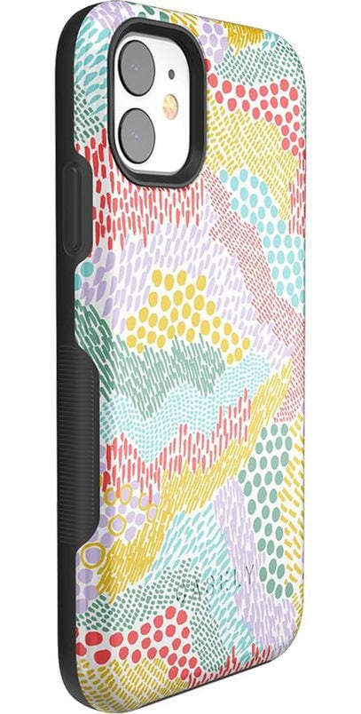 Color Me Happy | Pattern Colorblock Case iPhone Case get.casely