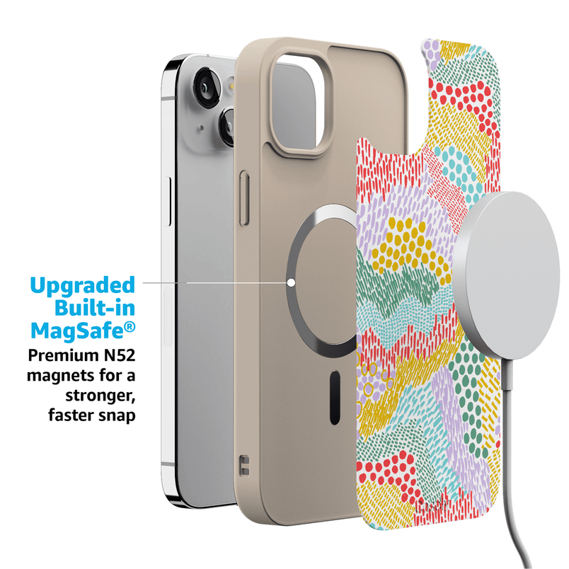 Color Me Happy | Pattern Colorblock Case iPhone Case get.casely 