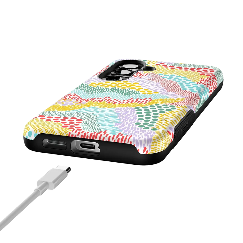 Color Me Happy | Pattern Colorblock Case iPhone Case get.casely 