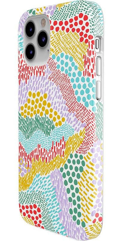 Color Me Happy | Pattern Colorblock Case iPhone Case get.casely