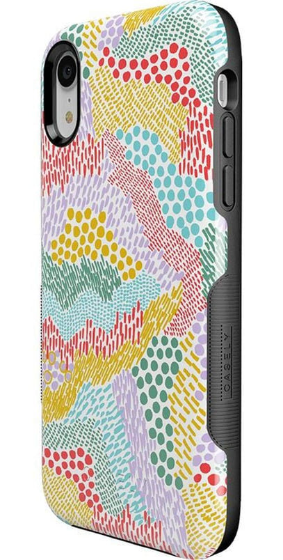 Color Me Happy | Pattern Colorblock Case iPhone Case get.casely