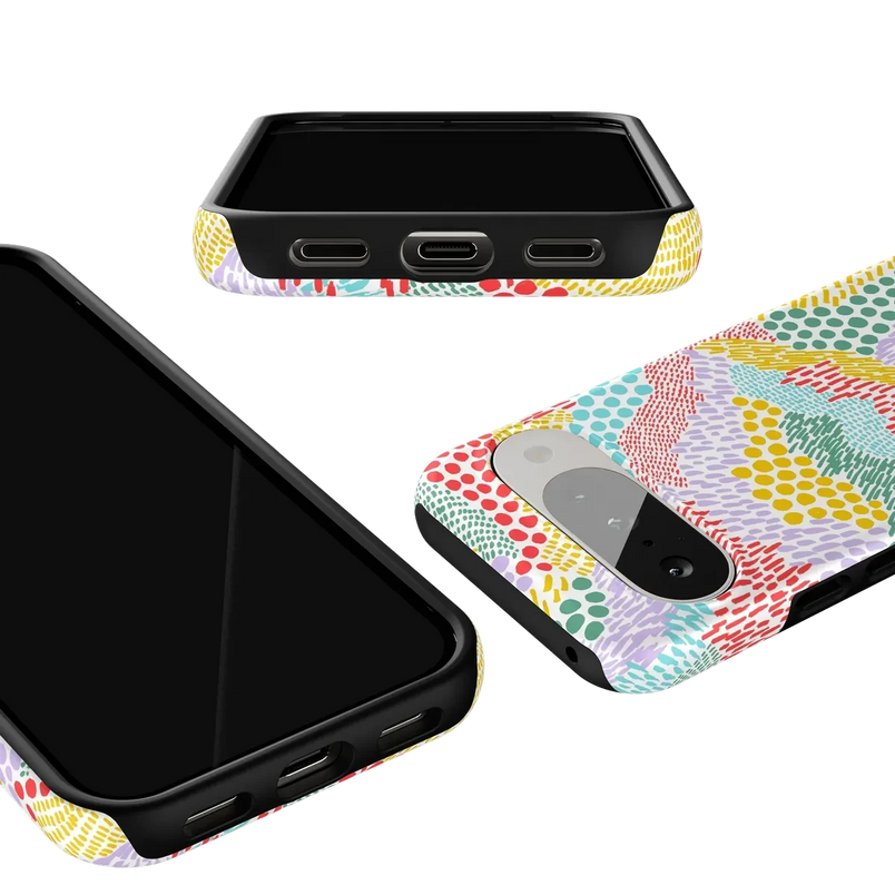 Color Me Happy | Pattern Colorblock Case iPhone Case get.casely 