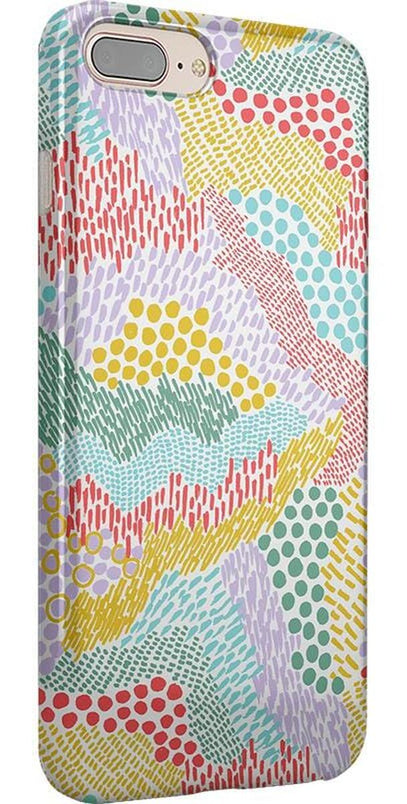 Color Me Happy | Pattern Colorblock Case iPhone Case get.casely