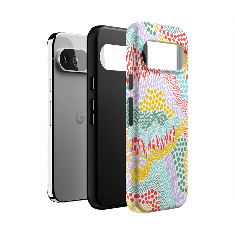 Color Me Happy | Pattern Colorblock Case iPhone Case get.casely 