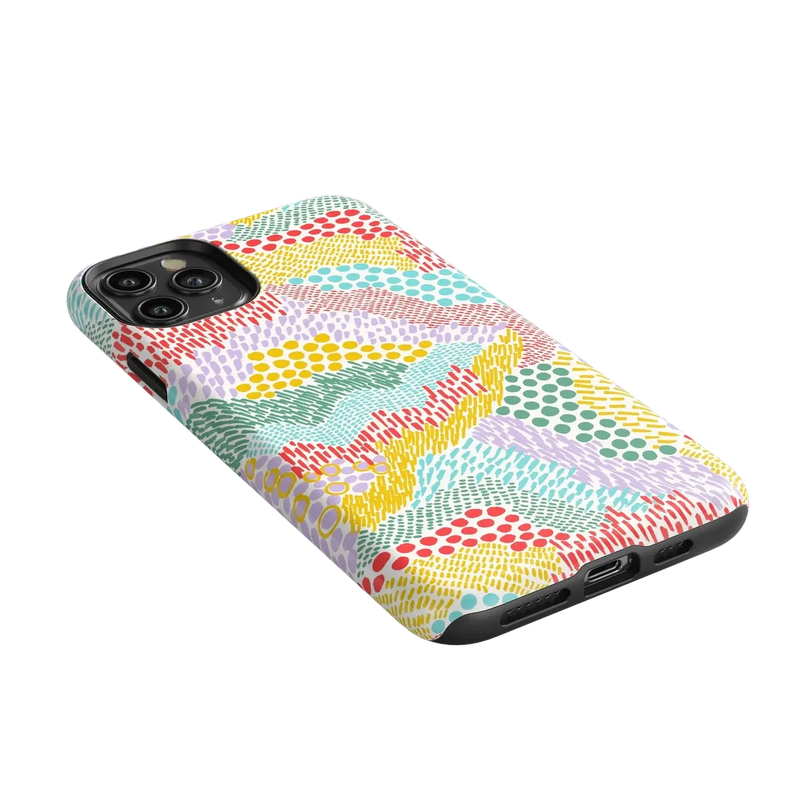 Color Me Happy | Pattern Colorblock Case iPhone Case get.casely 