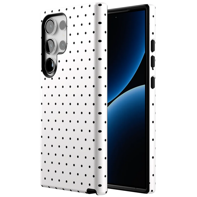 On the Dot | White Polka Dot Case