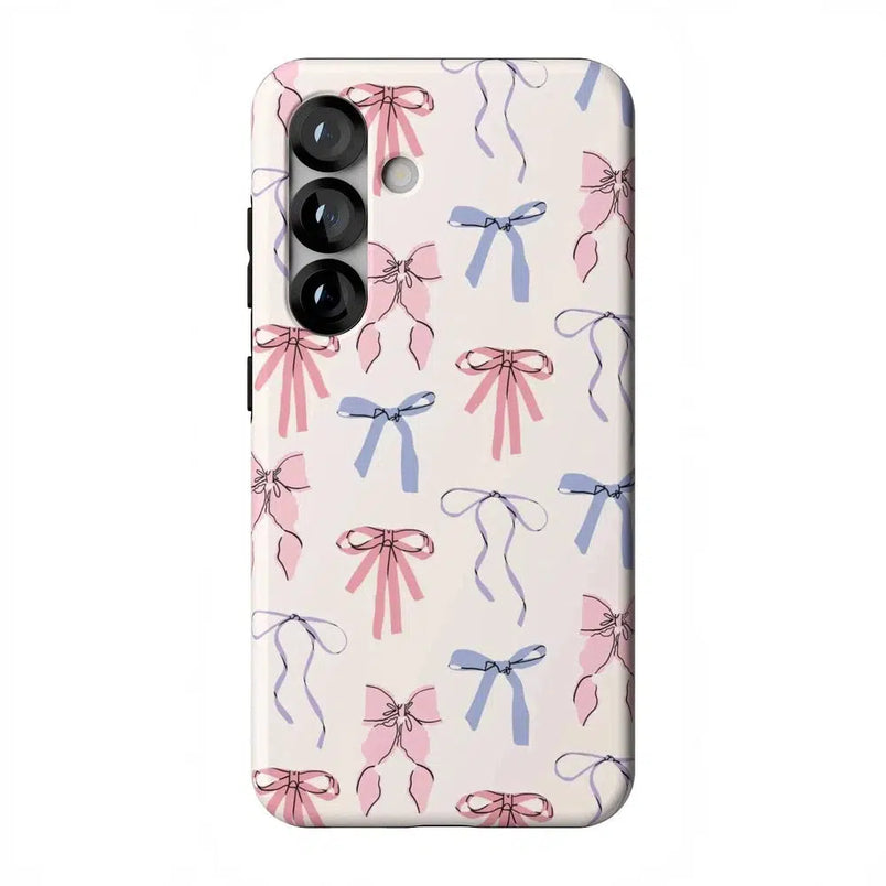 Coquette Girlie | Pastel Bows Case Phone Case Casetry Essential + MagSafe® Galaxy S25 