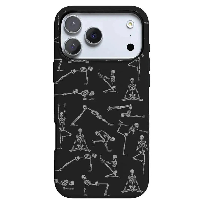 Casely iPhone 17 Pro Max Compatible with MagSafe Corpse Pose | Skeleton Yoga Case Bold Flex + MagSafe Casely iPhone 17 Pro Max Compatible with MagSafe Corpse Pose | Skeleton Yoga Case Bold Flex + MagSafe
