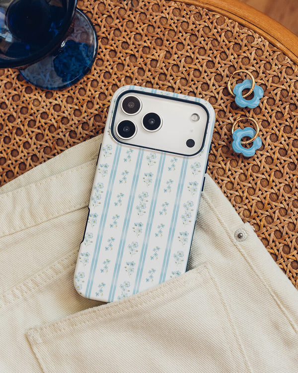 Cottage Stripe | Blue Floral Case