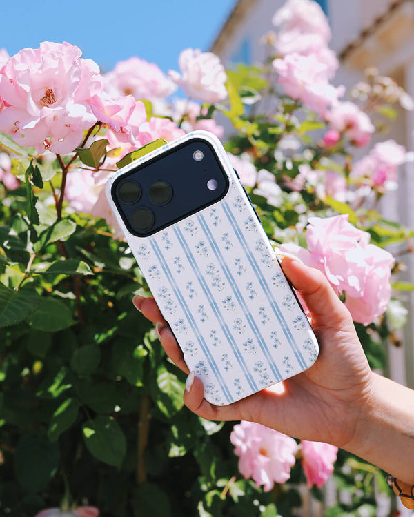 Cottage Stripe | Blue Floral Case