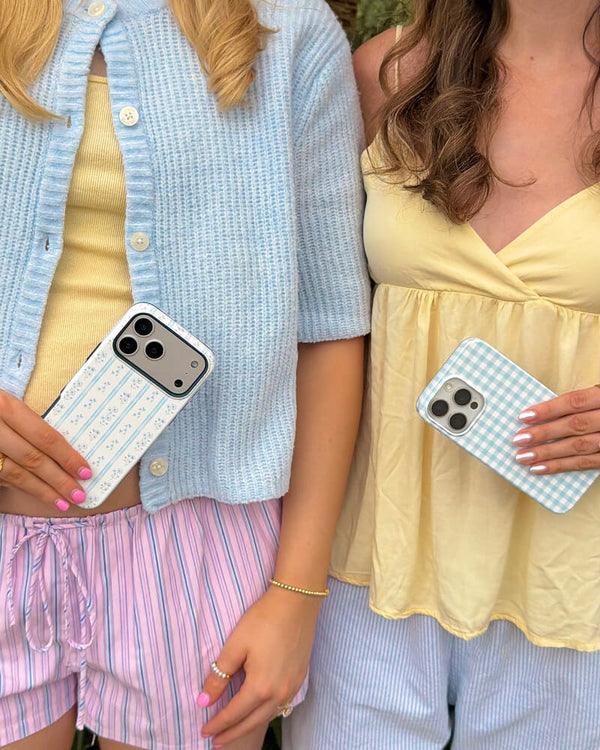 Cottage Stripe | Blue Floral Case