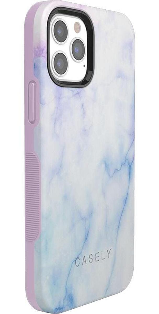 Blue & Purple Cotton Candy Marble Case iPhone Case | Casely