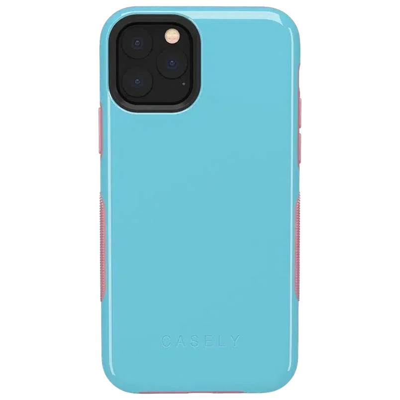 Cotton Candy Electric Blue on Pink | Ultra-Protective Bold Case iPhone Case get.casely Bold iPhone 11 Pro 