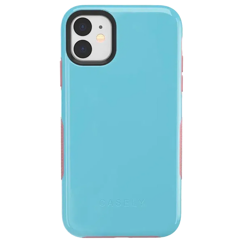 Cotton Candy Electric Blue on Pink | Ultra-Protective Bold Case iPhone Case get.casely Bold iPhone 11 