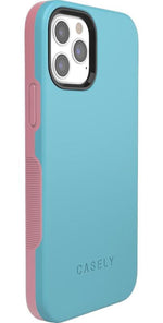 Cotton Candy Electric Blue on Pink | Ultra-Protective Bold Case iPhone Case get.casely 