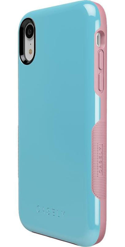 Cotton Candy Electric Blue on Pink | Ultra-Protective Bold Case iPhone Case get.casely 