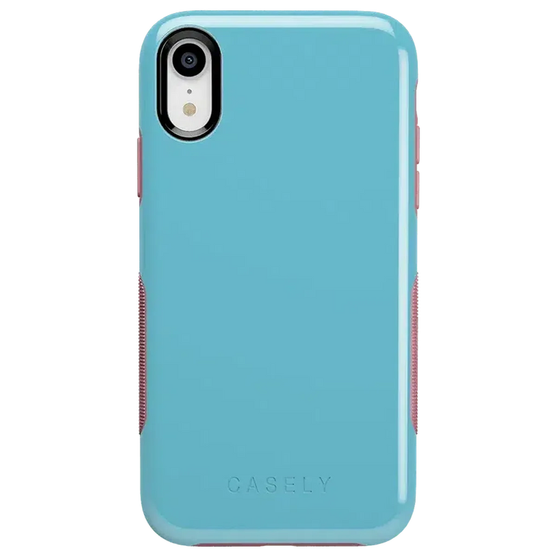 Cotton Candy Electric Blue on Pink | Ultra-Protective Bold Case iPhone Case get.casely 