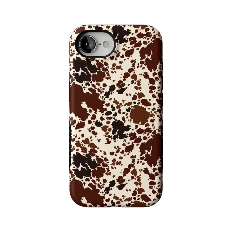 Cowgirl Envy | Cow Print Case iPhone Case get.casely Bold Flex + MagSafe® iPhone 16e 
