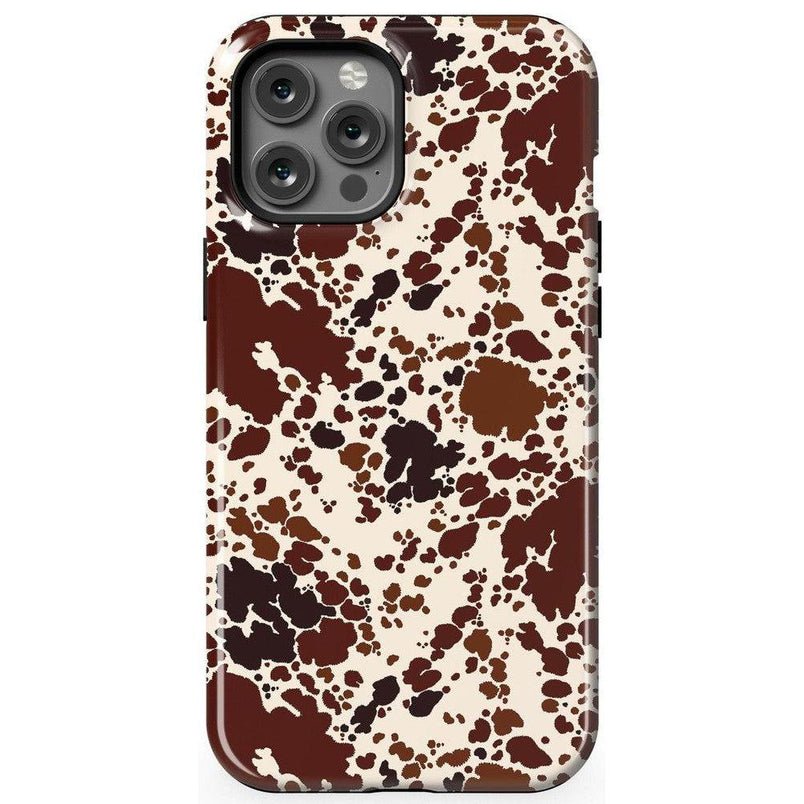 Cowgirl Envy | Cow Print Case iPhone Case get.casely Essential + MagSafe® iPhone 12 Pro Max